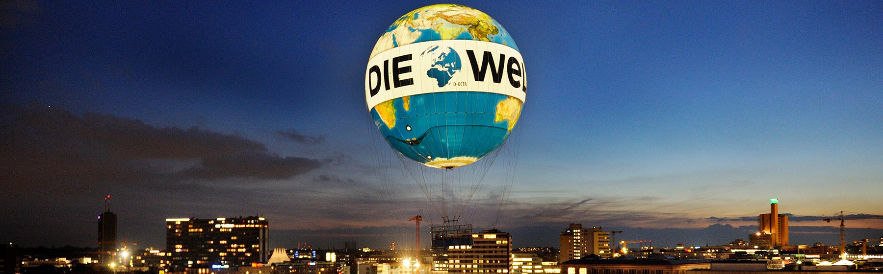 Ballon 'Welt' in Berlin